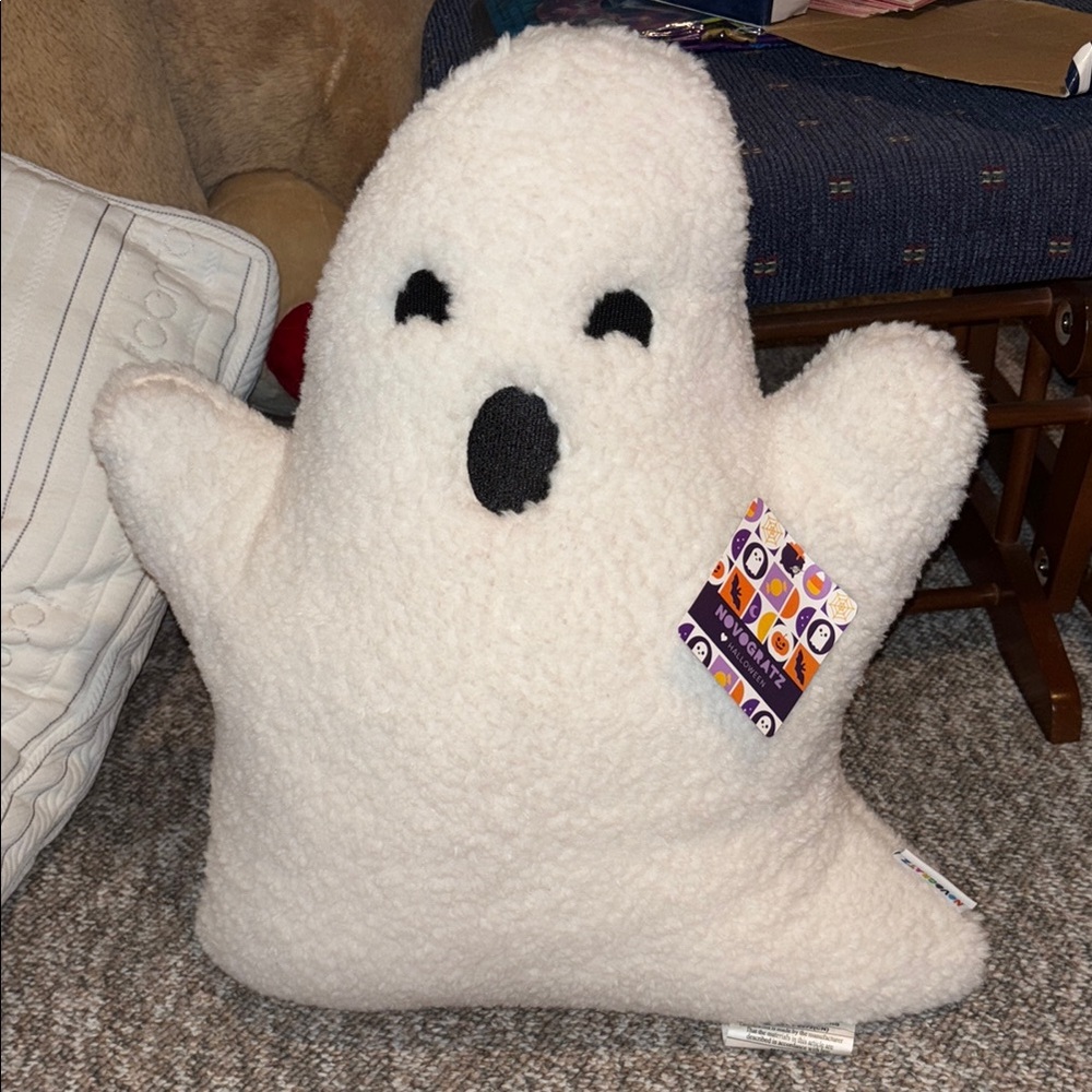 Plush White Ghost Pillow